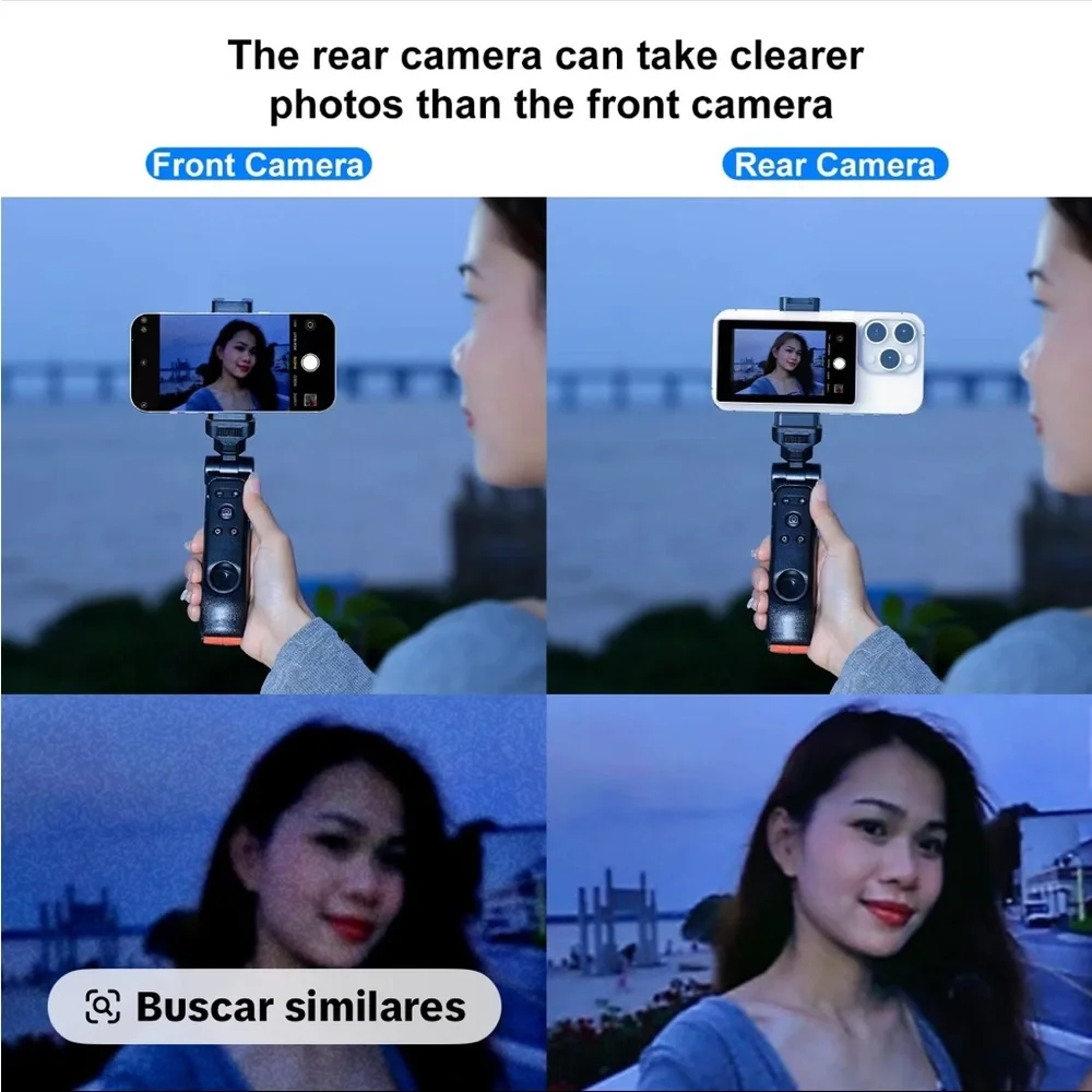 Magnetic Phone Vlog Selfie Screen - White